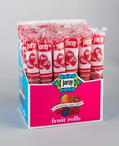 Schwartz Joray Fruchtbrötchen - Fruchtleder - koschere Süßigkeiten [24er Etui] - Bild 1 von 6