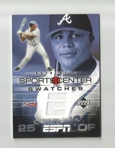2005 UD ESPN SPORTS CENTER SWATCHES ANDRUW JONES GAME-USED JERSEY #GU-AJ (A) - Bild 1 von 1