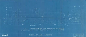 Plan lokomotywy nr 9. Zbudowany przez hrabiego Durham, Filadelfia 1877 (1949) - Zdjęcie 1 z 1