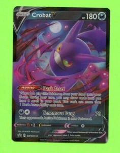 Crobat V - Near Mint SWSH110 Sword & Shield Promo Ultra Rare Pokemon - Picture 1 of 1