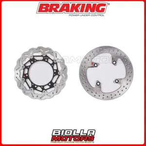 BRAKE DISC KIT BRAKING TRIUMPH BONNEVILLE 800 2003 - FRONT + REAR [ - Picture 1 of 5