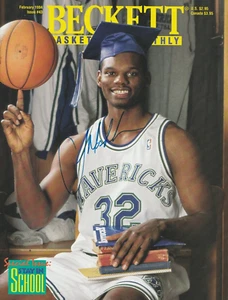 Jamal Mashburn Autographed Beckett Basketball Magazine Dallas Mavericks H895 - Picture 1 of 1