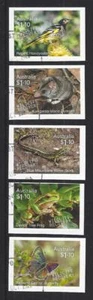 AUSTRALIA 2020 WILDLIFE RECOVERY SET OF 5 SELF ADHESIVE FINE USED - Picture 1 of 1