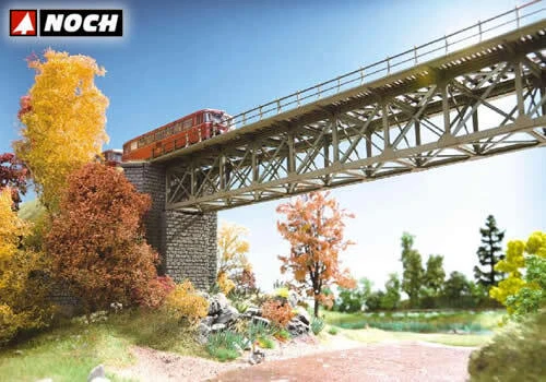 Ponte in acciaio con pilastri 18,8 cm HO NH67010 - noch modellismo - Immagine 1 di 2