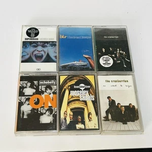 Job lot of cassette tapes 1990s Blur, Cranberries, Ocean Colour Scene x 6 - Picture 1 of 3
