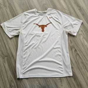 Nike Texas Longhorns Hombre Dri-Fit Camiseta Manga Corta NCAA Blanco XL (LEER) - Imagen 1 de 8