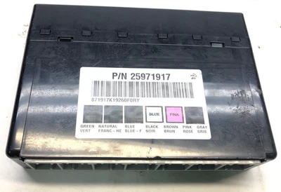 Módulo de control de carrocería Chevy Silverado 1500 2007-2011 debe coincidir con identificación OEM 25971917 Foto 1 de 4