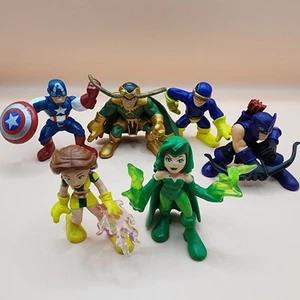 Marvel Super Hero Squad Lot Polaris Loki Jubilee Hawkeye - Picture 1 of 9
