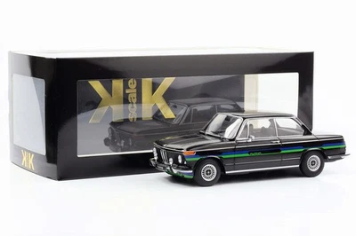 1:18 BMW Alpina 2002 1974 nero con strisce decorative scala KK pressofuso - Immagine 1 di 4