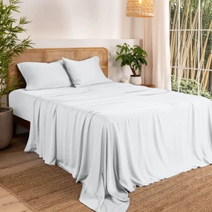 Bare Home 100% Rayon Made from Bamboo Sheet Set Deep Pocket Breathable Sheets - Picture 1 of 126