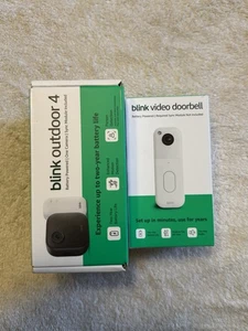 Sistema de cámara inteligente inalámbrica Blink Outdoor 4 2 cámaras, módulo de sincronización, timbre ¡Nuevo! - Imagen 1 de 2