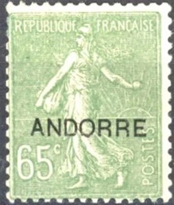 [308] French Andorra 1931 good stamp very fine MH value $37 - Picture 1 of 1