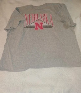 Graues kurzärmliges Herren-T-Shirt, fesselnd, 3XL Nebraska - Bild 1 von 5