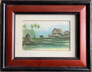 Quadro acquerello originale di Gidot alias Tyrus Wong - Foto 1 di 8