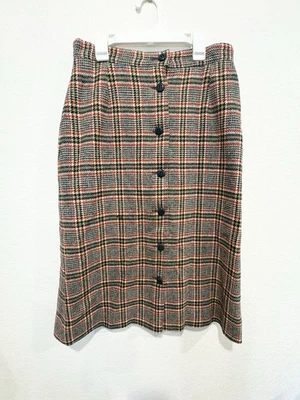 Vintage Young Pendleton Sz 14-16  (4-6 Womens) Plaid Skirt - Mod Academia School - Image 1 of 4