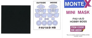 Montex 1/48 Vought F4U-1A/D Corsair Canopy Paint Mask Hobby Boss - Bild 1 von 1