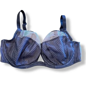 38H Curvy Kate Pin-up Sujetador Balcón Con Aros Gris Gris Malla Transparente Sexy - Imagen 1 de 8