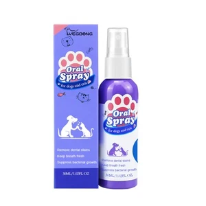 Dog and Cat Pet Oral-Care Tooth Cleaning Spray Remove Odor Refreshing Breath NEW - Picture 1 of 6