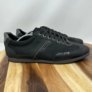 Hugo Boss 50388431 Black Sneakers Shoes Lace up Mens Size EU 46 US 12 - Picture 1 of 8