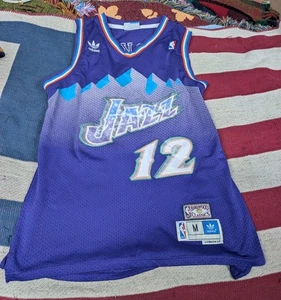 NBA Utah Jazz #12 John Stockton Adidas Hardwood Classic Trikot Herren Gr. M genäht - Bild 1 von 10