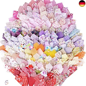 MEJOSER (100% Baumwolle) 200 Stück Patchwork Stoffe Paket 10 x 10 cm Bunte - Bild 1 von 8