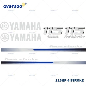 For Yamaha 115HP 4 Stroke Outboard Graphics/Sticker Kit Anti-UV Top Cowling - Picture 1 of 4