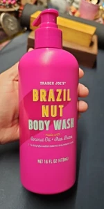 Trader Joe's Brazil Nut Body Wash 16 OZ With Coconut Oil And Shea Butter NEW - Picture 1 of 12