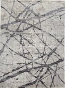 10' X 14' Taupe Gray And Ivory Abstract Stain Resistant Area Rug - Picture 1 of 1