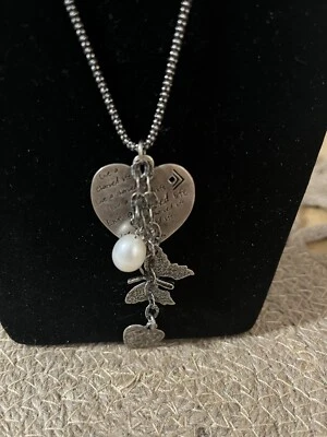 Collar de perlas mariposa Silpada de plata de ley “Live A Charmed Life” N2199 Foto 1 de 3