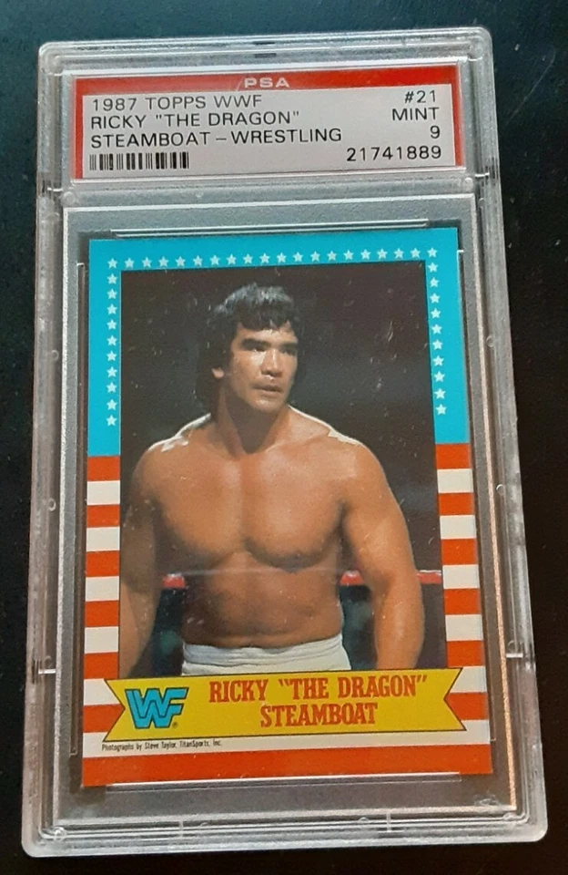 1987 OPC O-PEE-CHEE WWF WWE RICKY THE DRAGON STEAMBOAT PSA 9 - Image 1 of 1