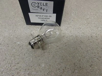 HONDA YAMAHA SUZUKI KAWASAKI POLARIS 12V 45W REPLACEMENT HEADLIGHT BULB - Image 1 of 2