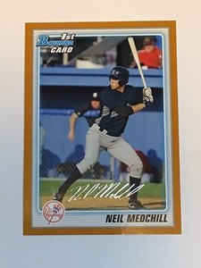 2010 Bowman Neil Medchill Orange Rookie #49/250 New York Yankees #BP60 RC