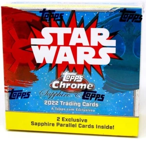 2022 TOPPS STAR WARS CHROME SAPPHIRE BOX BLOWOUT CARDS - Picture 1 of 3