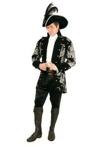 Charades Long John Silver Pirate Jacket Adult Mens Halloween Costume 01778 - Picture 1 of 3