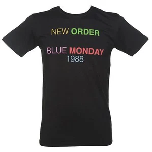 T-SHIRT UOMO TG M NEW ORDER BLUE MONDAY 1988 JOY DIVISION NERO WORN BY MEN SHIRT - Foto 1 di 1