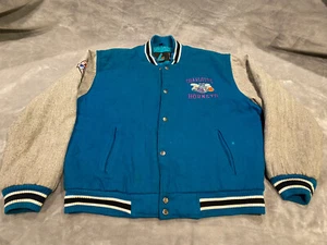 Logo 7 Charlotte Hornets Varsity NBA Jacket Men's Medium Vintage RARE - Picture 1 of 17