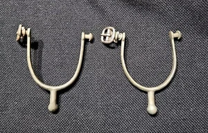 Antique US Military Cavalry Bumper Spurs Never Rust - Pair - Picture 1 of 4