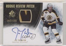 2007-08 SP Authentic Rookie Review Patch /100 Joe Thornton #RR-JT Patch Auto