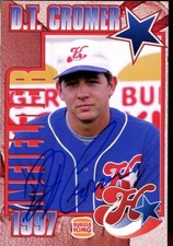 1997 Huntsville Stars DT D.T. CROMER Signed Card autograph AUTO A'S REDS