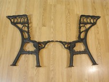 Vintage Antique Cast Iron School Desk Ends Grand Rapids S.F. Co pat  Sept 1885