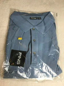 Ping Collection Golf Polo Shirt Dusk Blue 97% Cotton 3%Spandex Mens Sz 4XL NEW   - Picture 1 of 4
