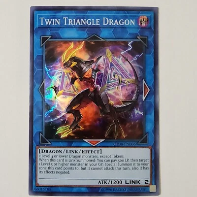 Twin Triangle Dragon - OP08-EN006 - NM/VLP - Super Rare - Unlimited - Yugioh - Image 1 of 2