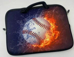 12.5" x 8.0" Baseball Laptop Handle Bag Computer Protect Case Pouch Holder - Picture 1 of 5