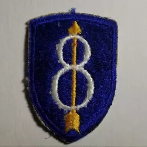 WW2 ARMY 8TH INFANTRY DIVISION PATCH 13E - Picture 1 of 2