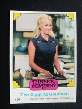 1978 Topps Three's Company Sticker # 30 The Giggling Gourmet! (EX)