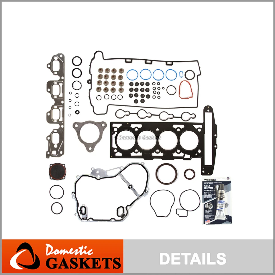 Juego completo de juntas VIN F para Chevrolet Mailbu Pontiac G5 Saturn Ion 2.2 DOHC 07-08 Foto 1 de 4