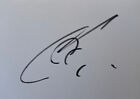 Hand Signed White Card Of Xavi, Barcelona Fc Autograph