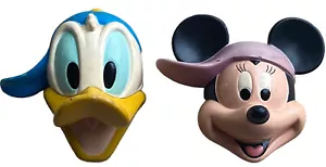 Calamita gomma viso vintage DONALD DUCK & MICKEY MOUSE Walt Disney Productions - Foto 1 di 11
