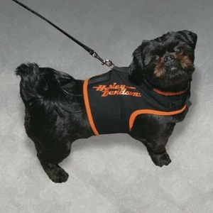 Winterkleidung Hund Harley Davidson mittlere Größe Biker Fleece Mantel - Bild 1 von 12