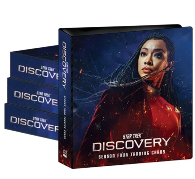 Carpeta Star Trek Discovery Temporada 4 con la base de 78 cartas y juego de 78 cartas doradas + Foto 1 de 4
